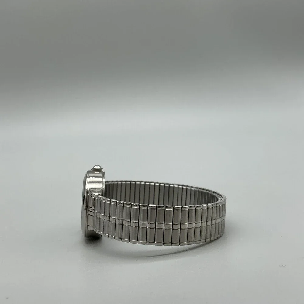 Anne Klein Womens Watch 25mm White Dial Silver Tone Stretch New Battery